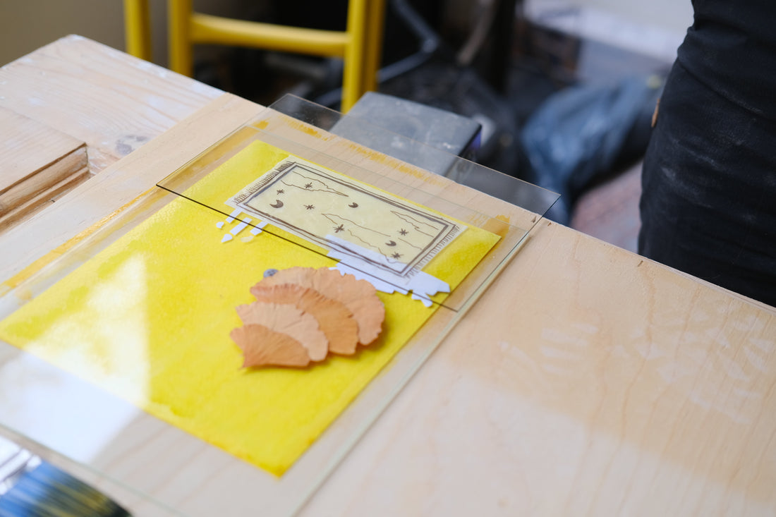 Sunlight and shadows in blue