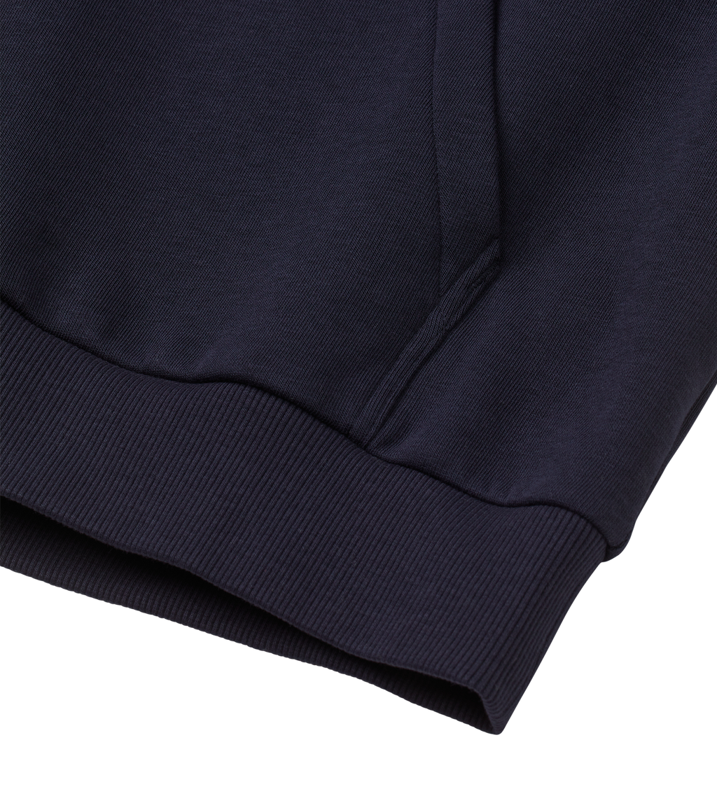 The christmas evening, yellow on dark blue, hoody