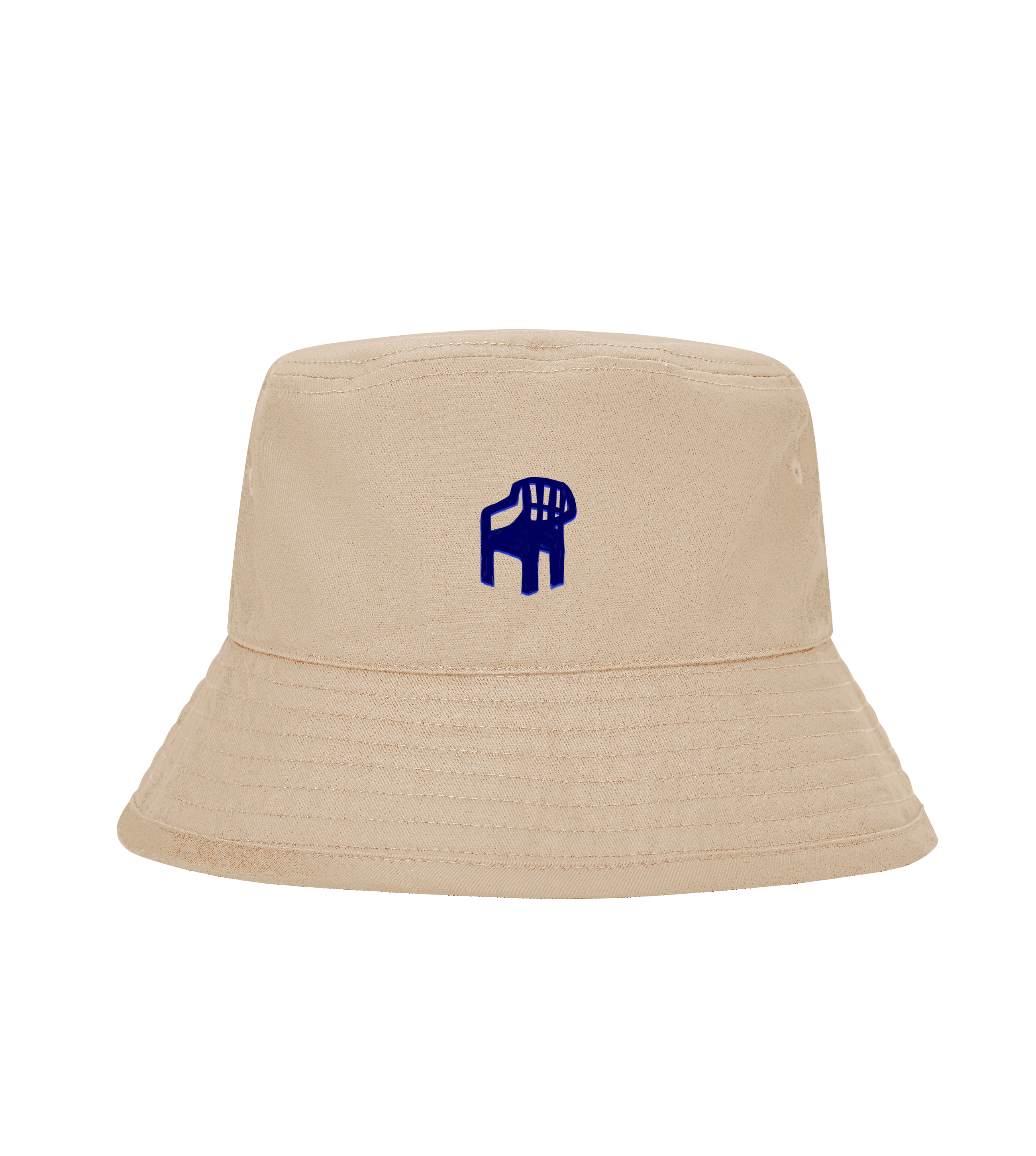The garden chair, blue on bucket hat
