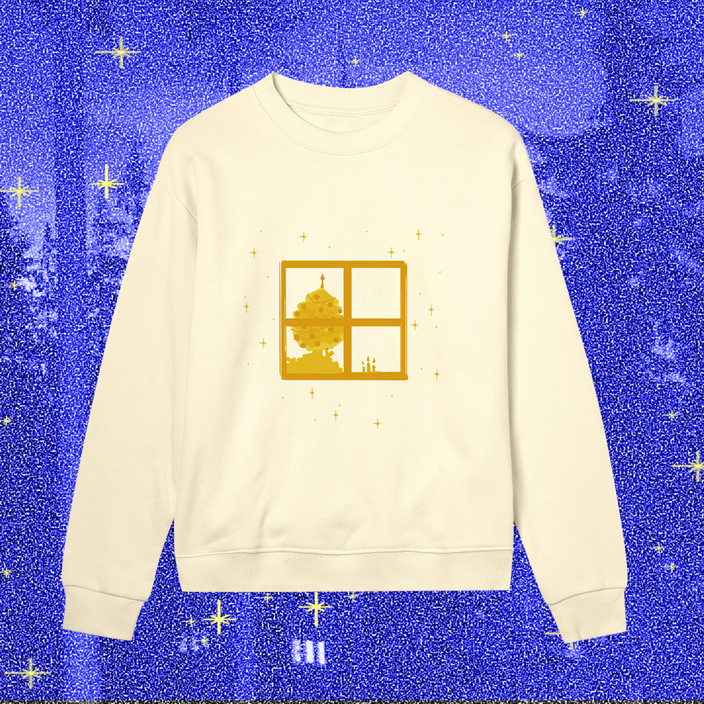 The christmas evening, yellow on yellow