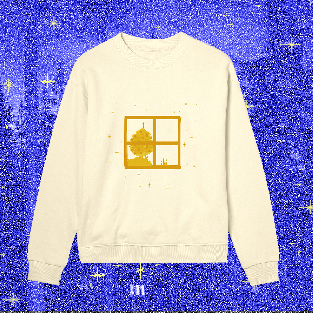 The christmas evening, yellow on yellow